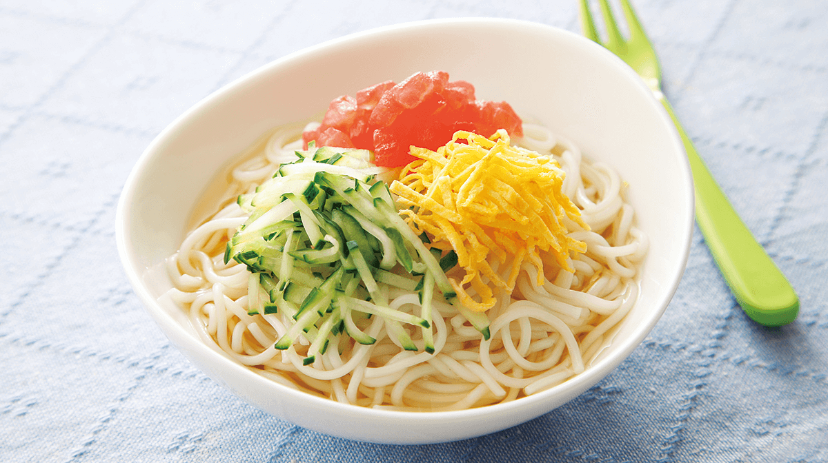 彩り冷やしそうめん