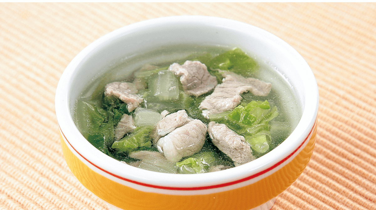 豚肉と白菜のスープ