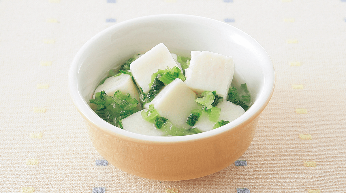 豆腐と小松菜の煮びたし