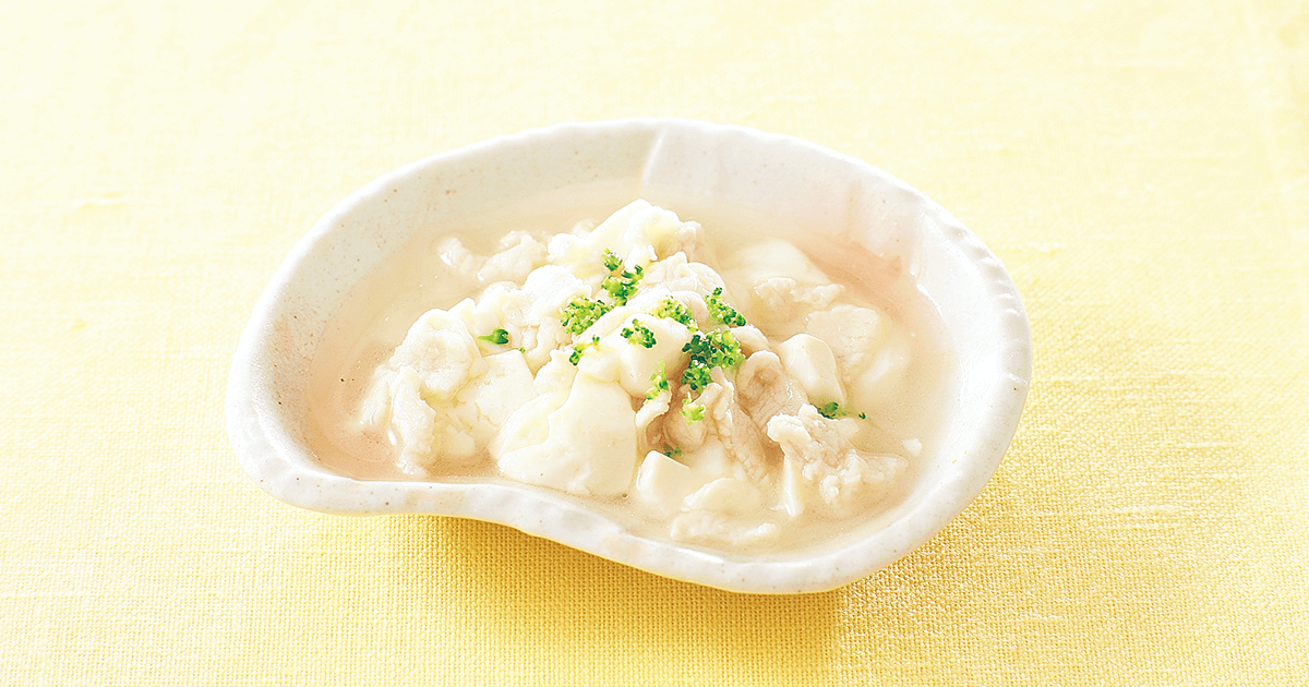 鶏肉と豆腐の炒め煮 離乳食レシピ 管理栄養士監修 パルシステムの育児情報サイト 子育て123