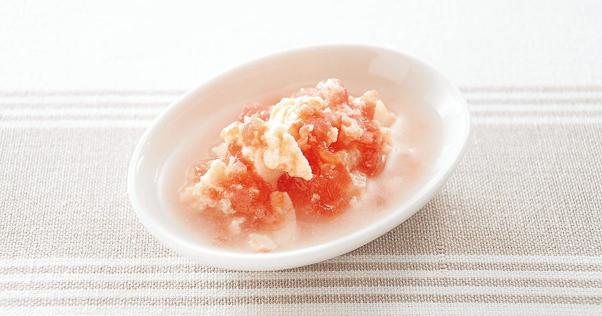 プチこうやとトマトあえ｜離乳食レシピ(管理栄養士監修)｜パルシステム