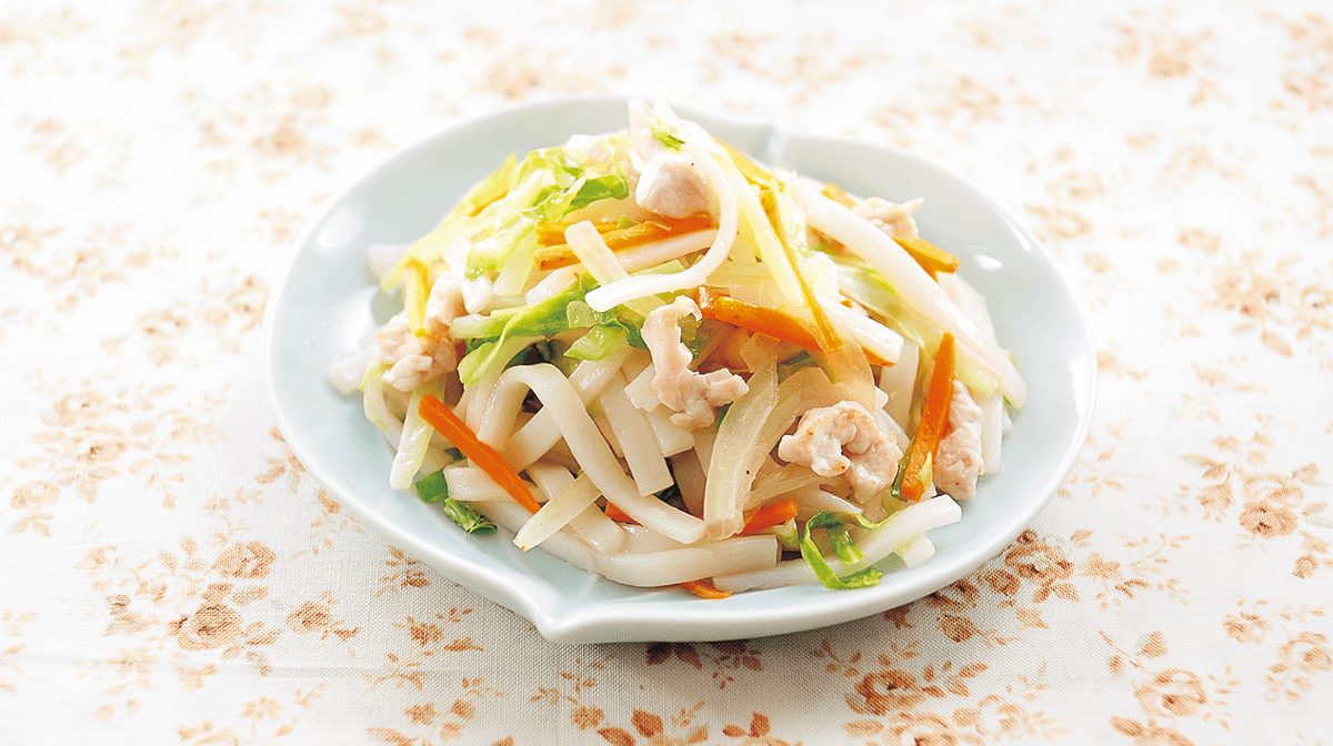 プチこうや入り焼きうどん
