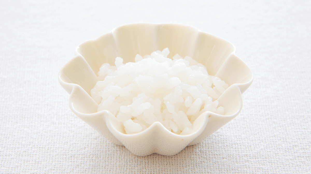 お米から作る“きほん”の軟飯