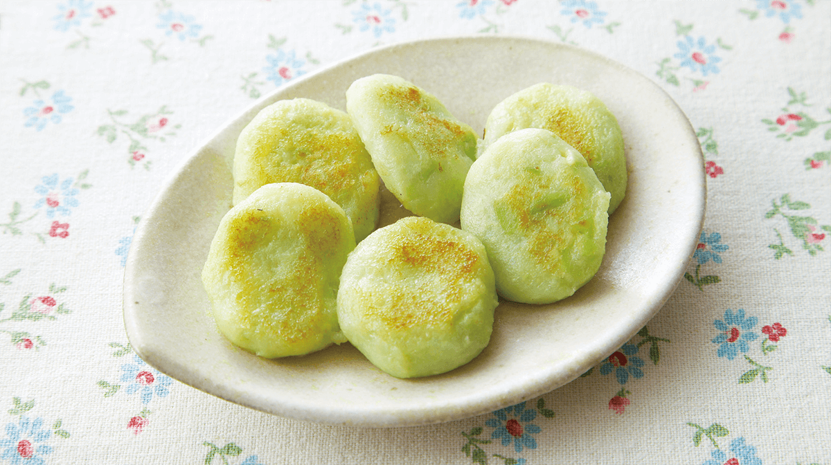 枝豆入りのじゃがいももち