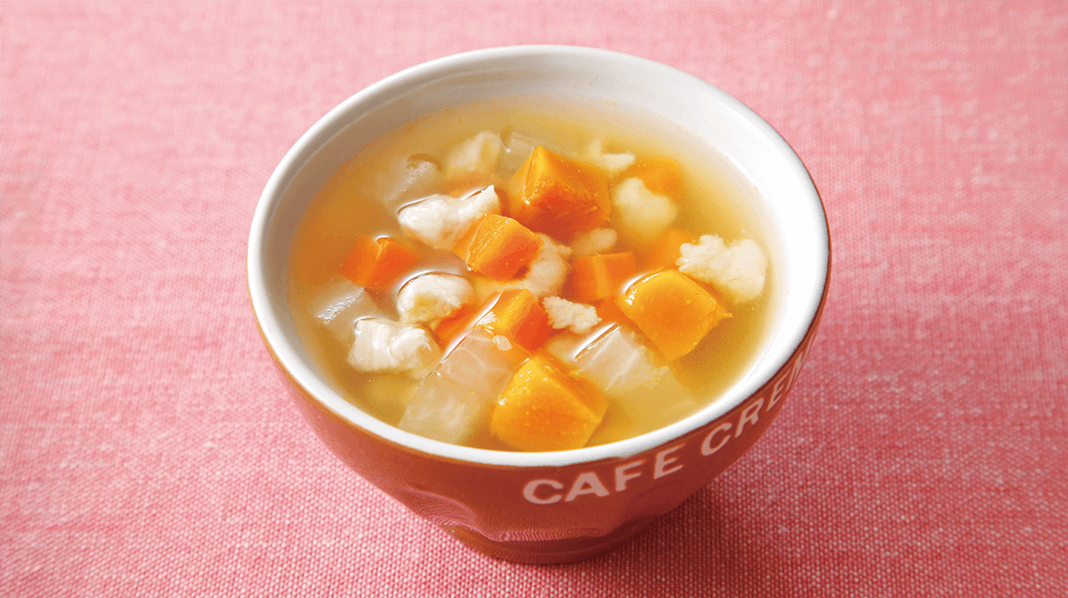 鶏ササミの野菜スープ