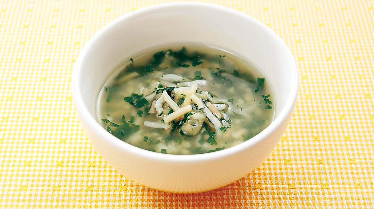 緑黄菜めんのスープ煮