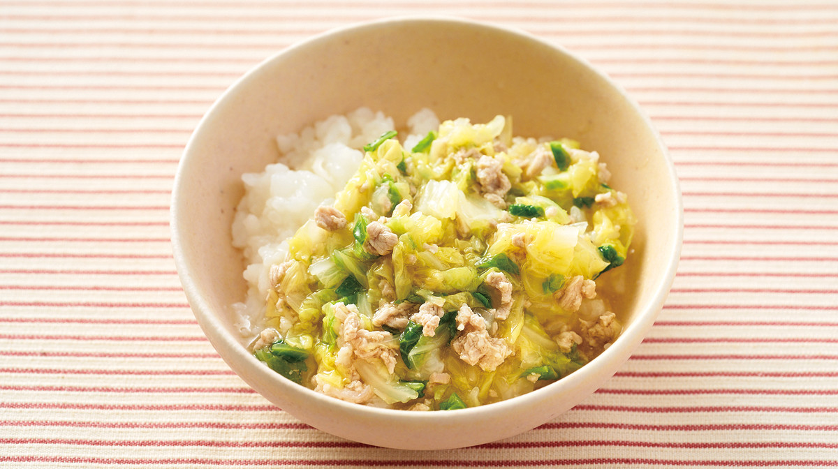 豚肉と白菜のあんかけ丼