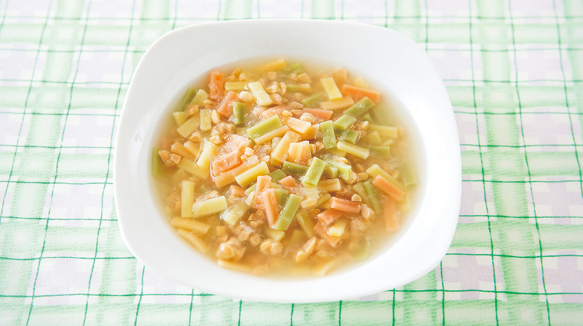 納豆おろしの緑黄菜めん