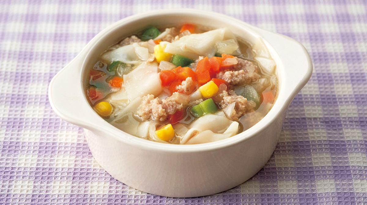 包まない水餃子風スープ