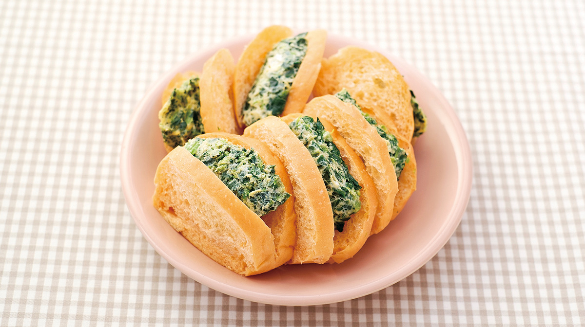 小松菜卵焼きサンド