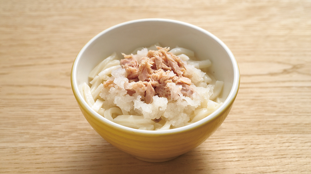 ツナおろしのうどん