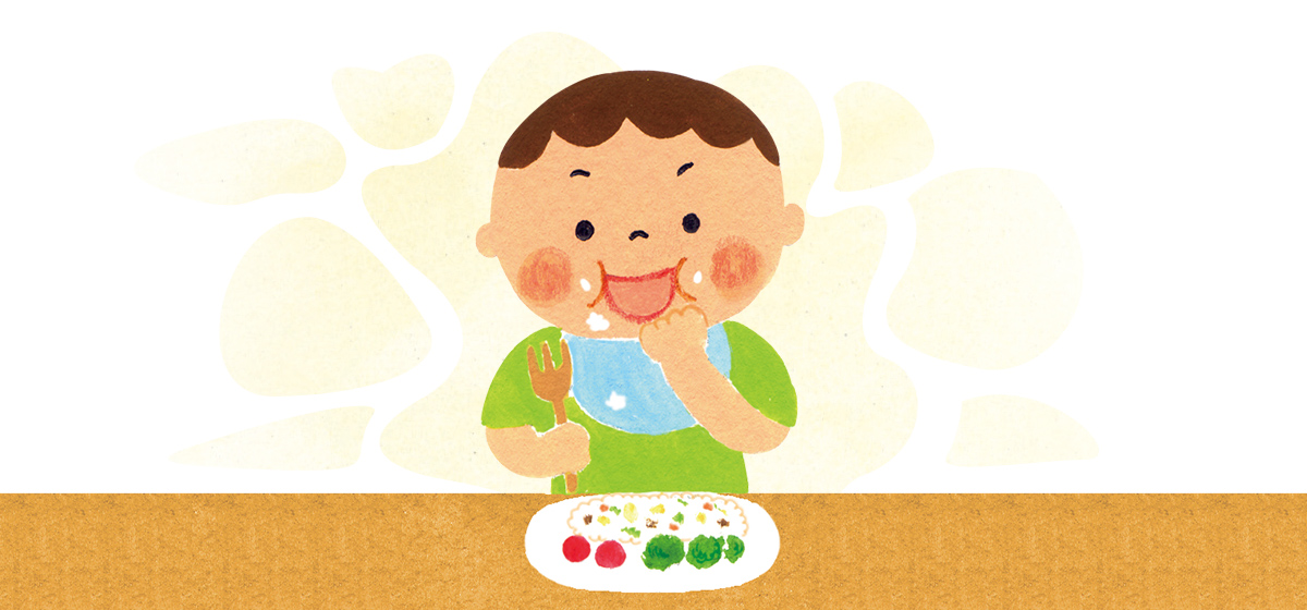スプーン&フォーク練習。食べる意欲をぐ~んとあげる工夫。