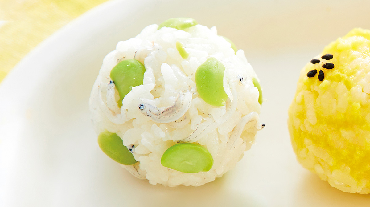 枝豆しらすおにぎり