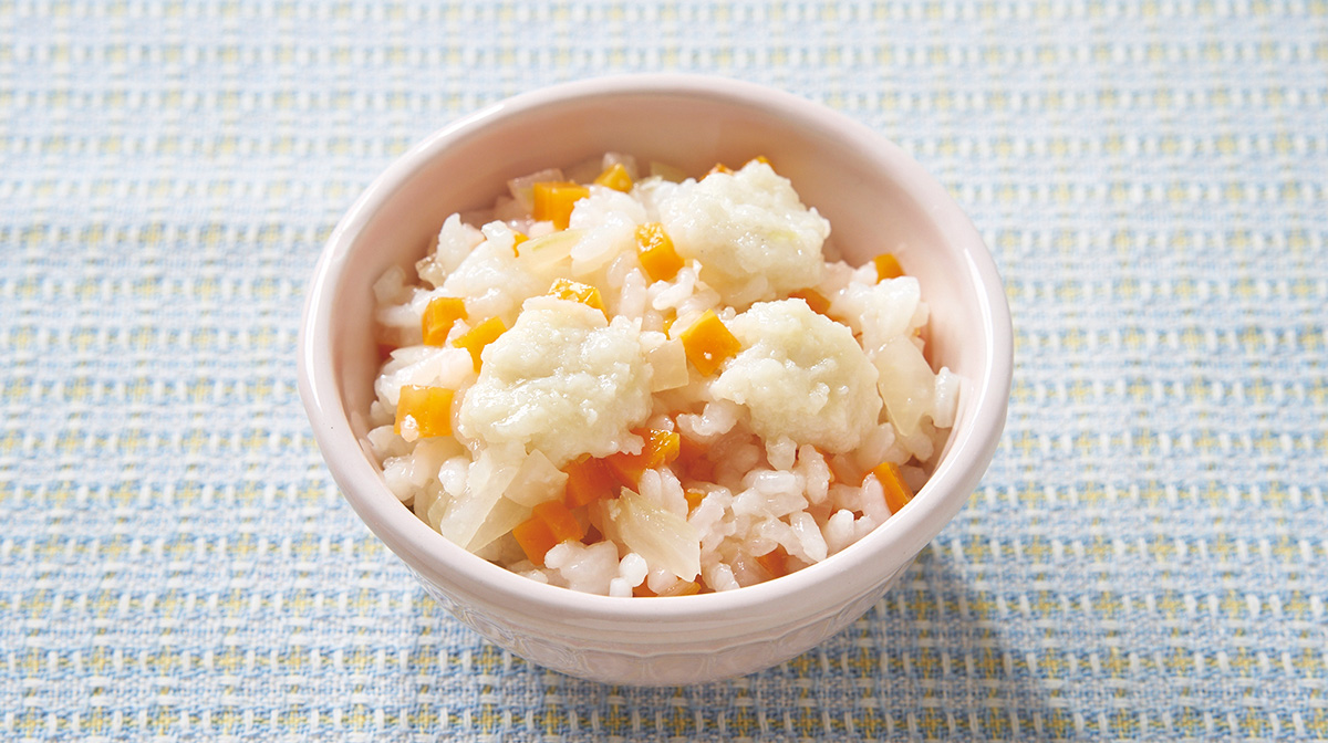 すり身の野菜ぞうすい