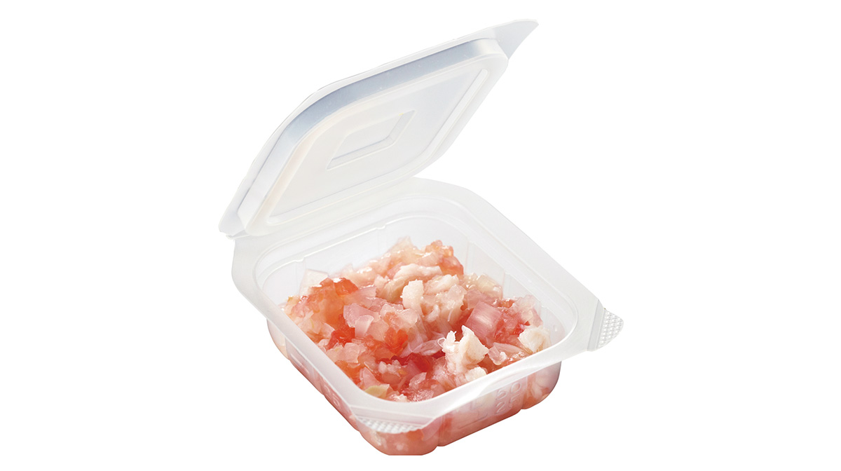 たらと玉ねぎとトマトのミックス