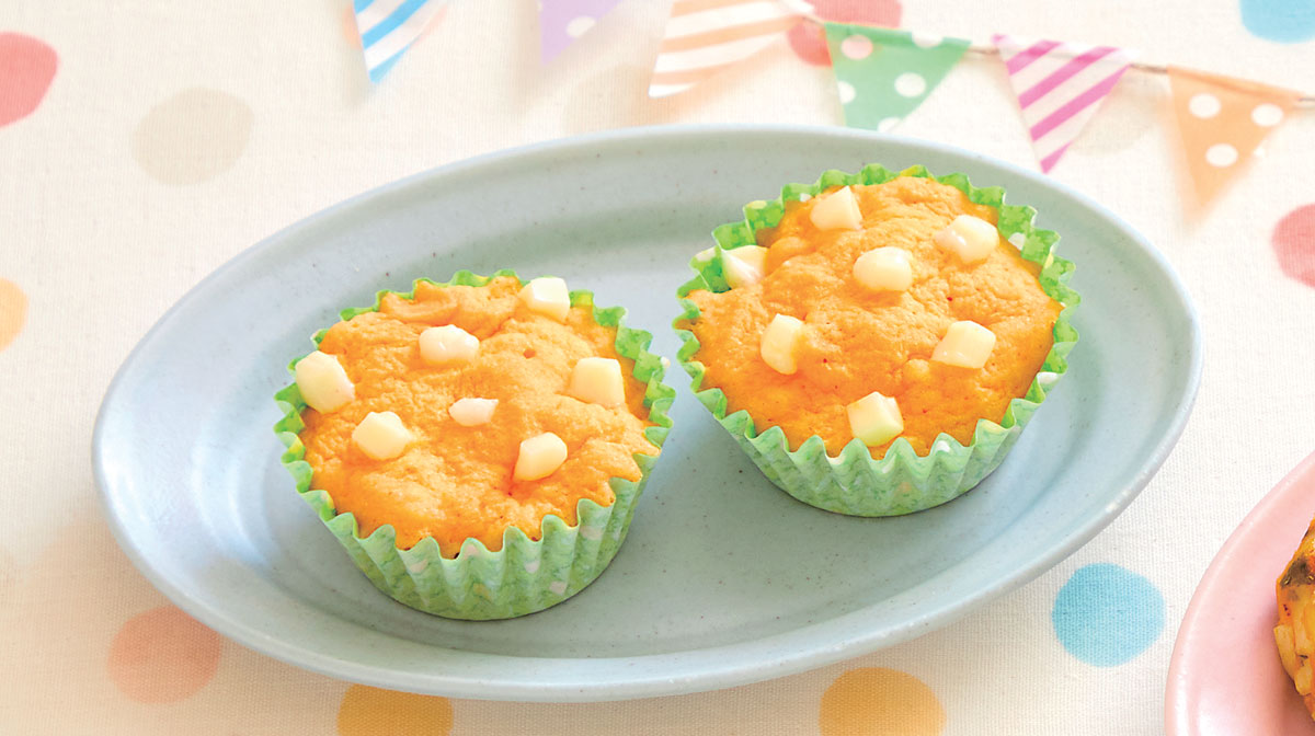 人参のチーズ蒸しパン