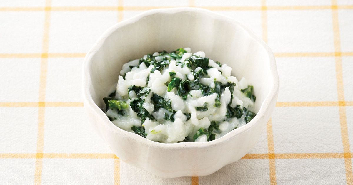 ほうれん草のミルクリゾット 離乳食レシピ 管理栄養士監修 パルシステムの育児情報サイト 子育て123