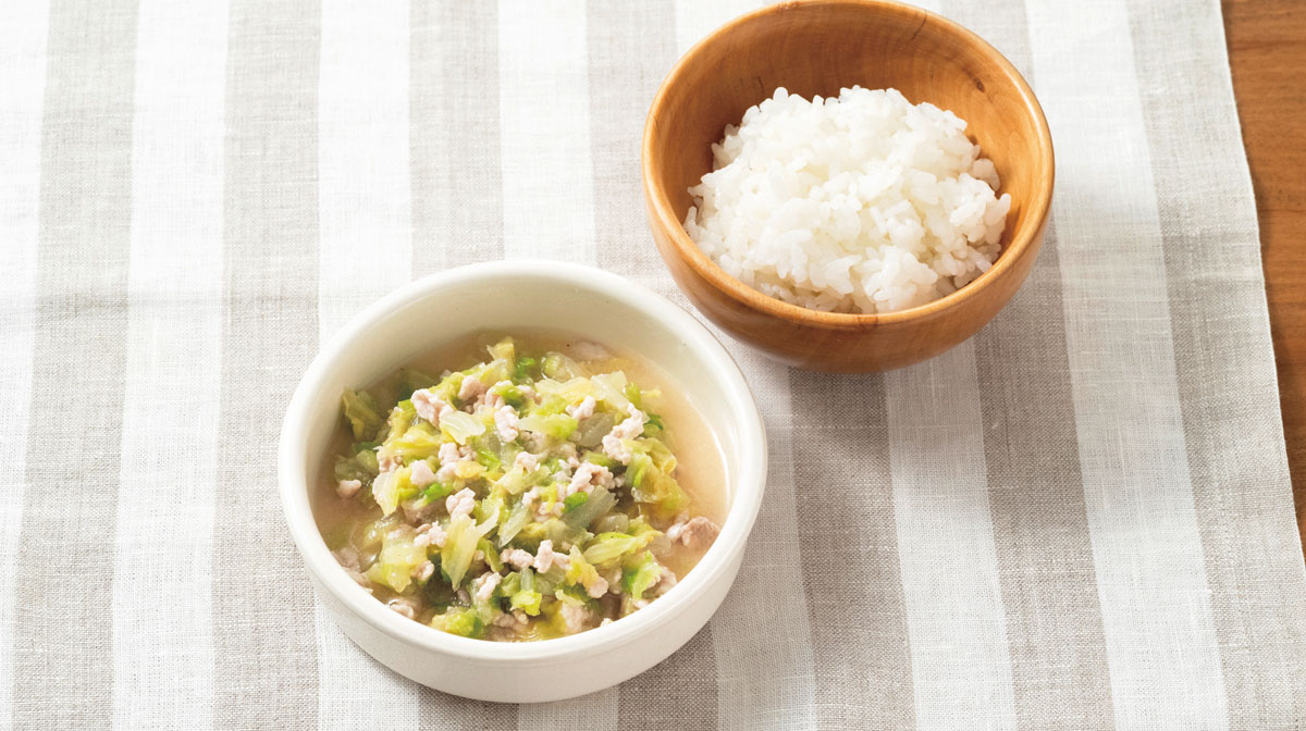豚肉と白菜のみそ煮びたし