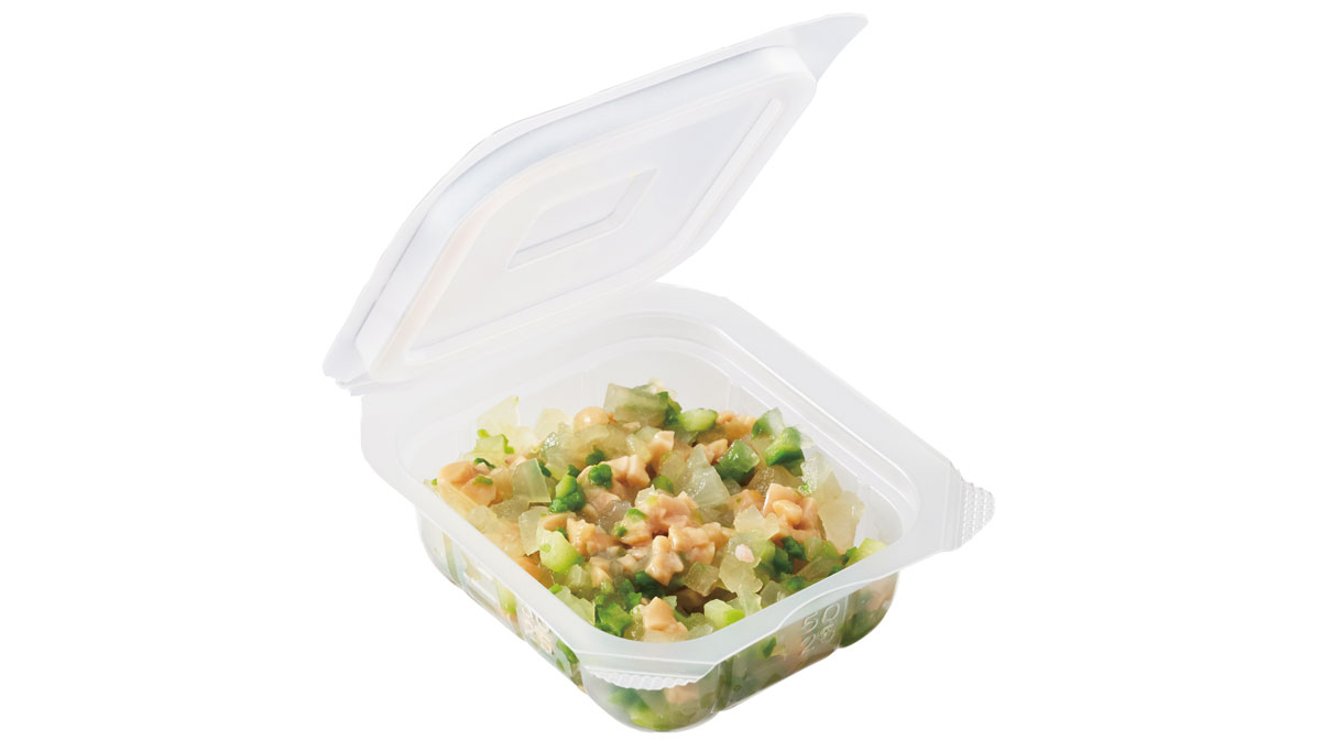 納豆と玉ねぎとアスパラのミックス