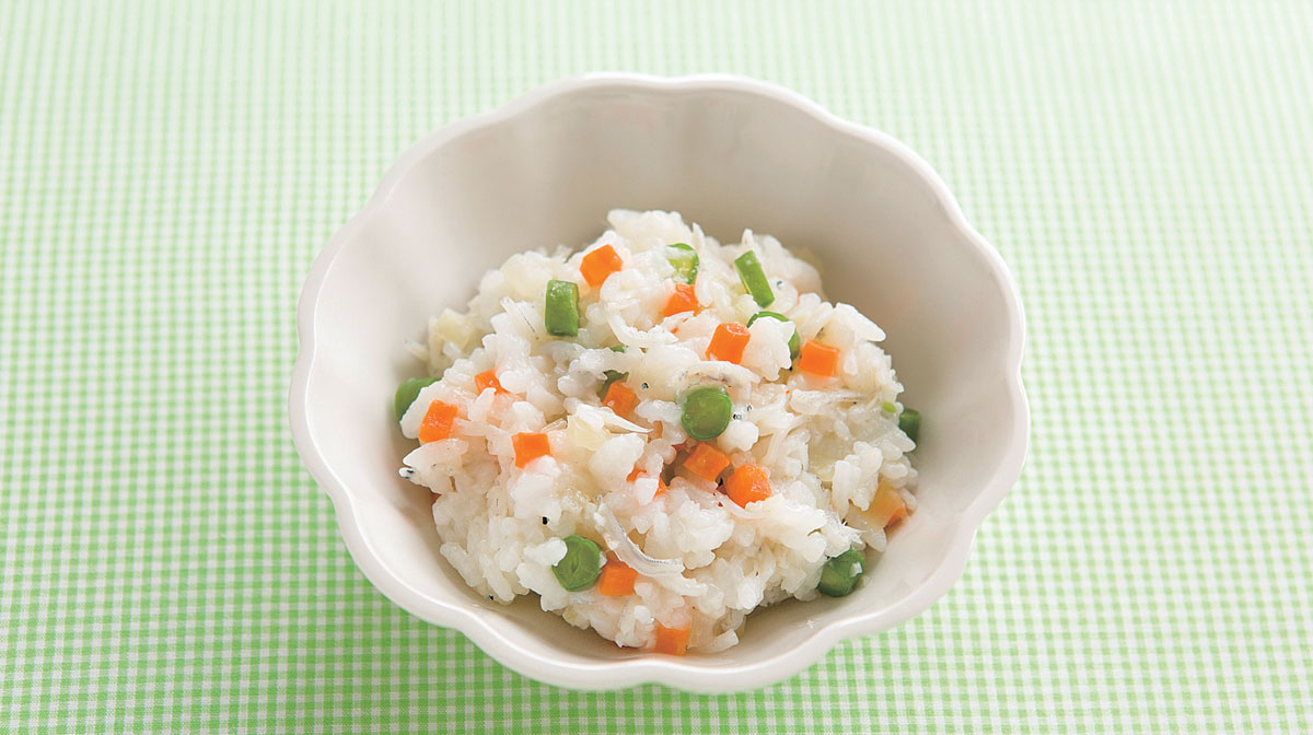 しらすと野菜の混ぜごはん