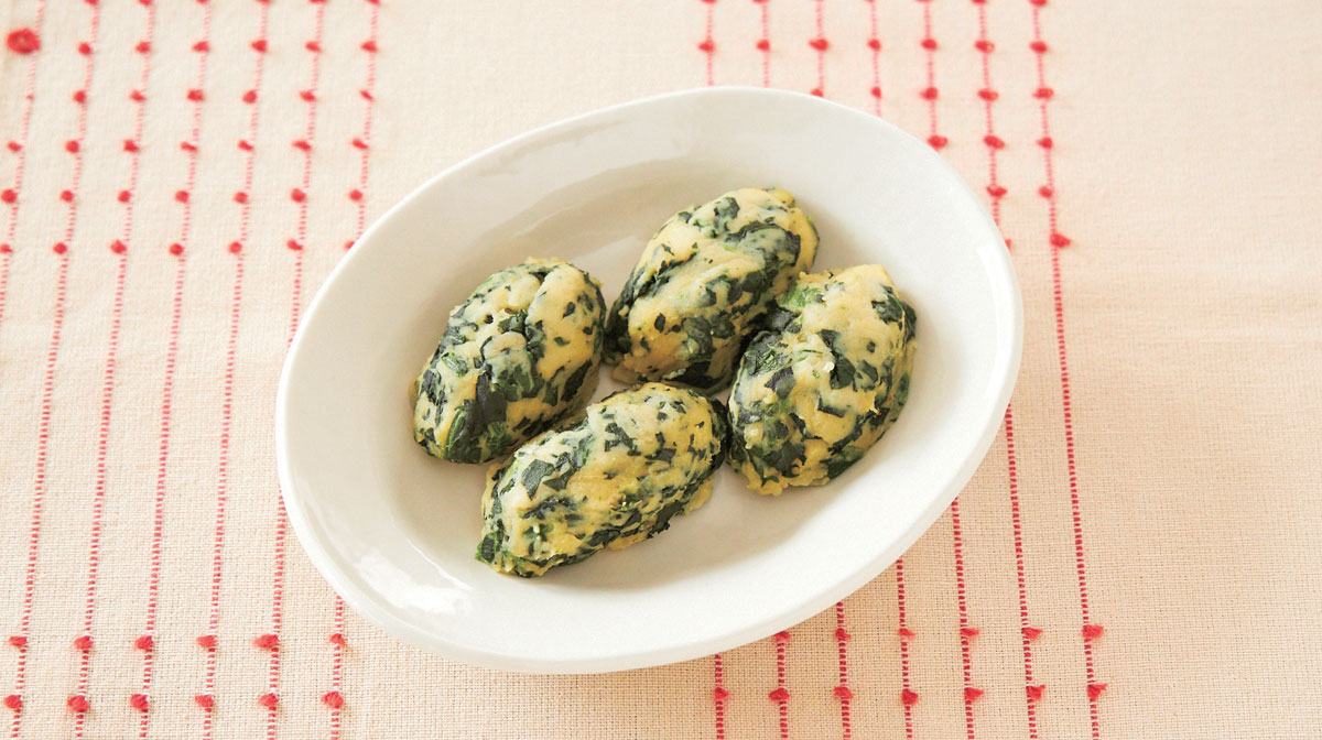 ほうれん草入りスイートポテト
