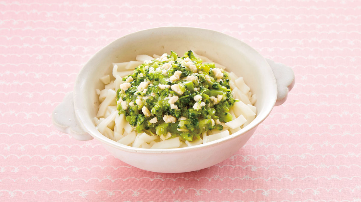 鶏肉とブロッコリーの あんかけうどん