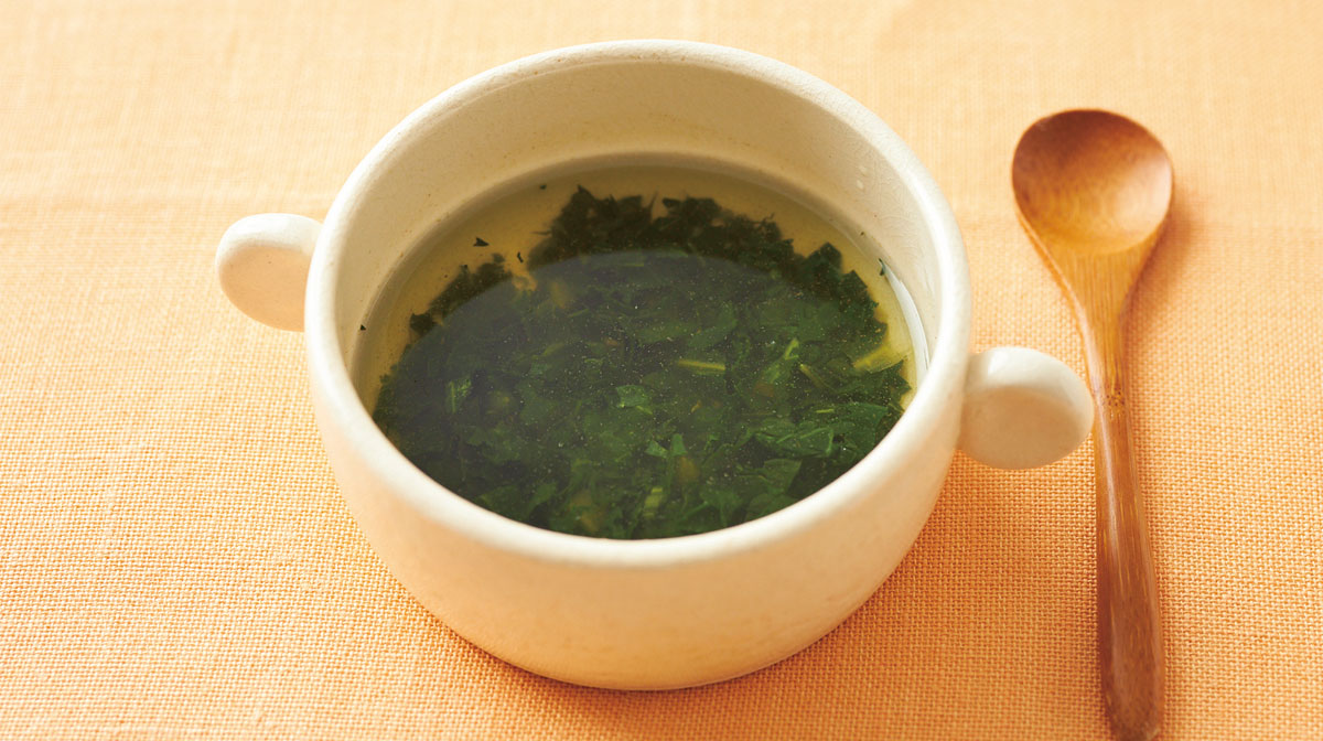 小松菜のスープ