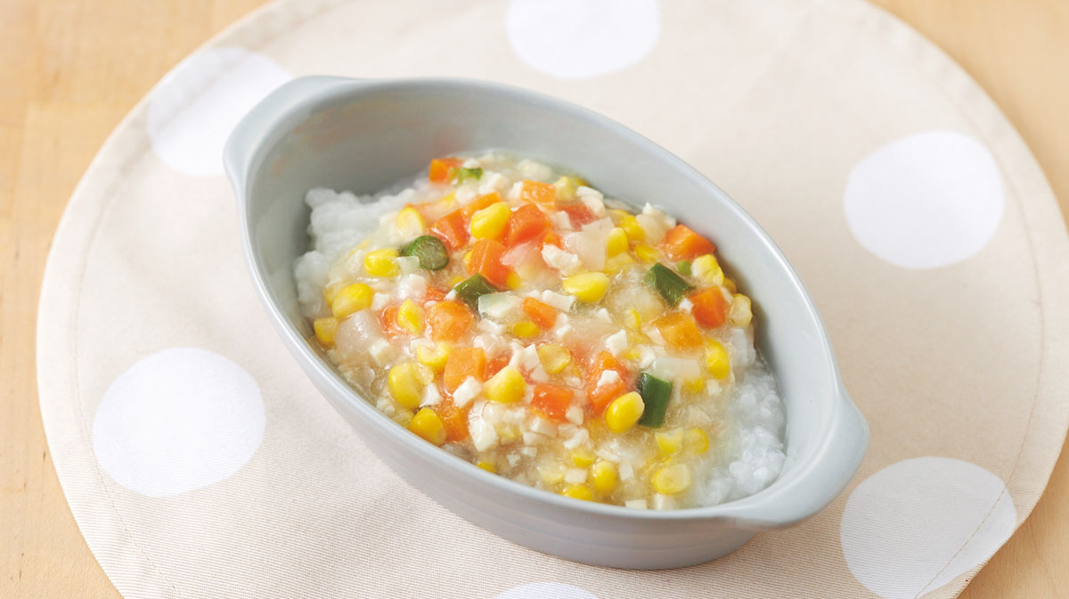 ササミのミックスベジタブルあんかけ丼