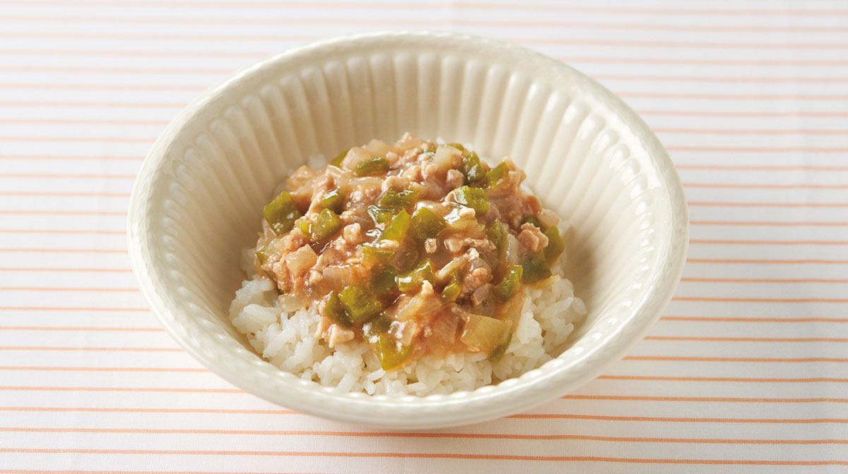 赤ちゃん酢豚丼