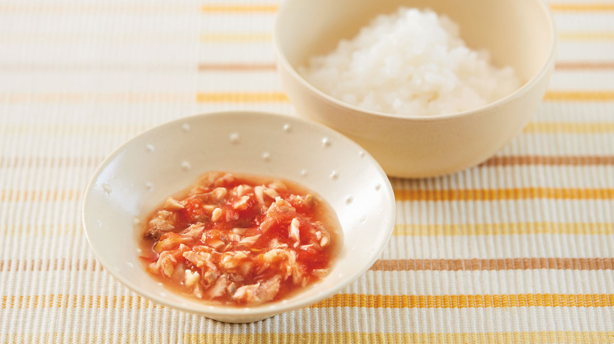あじのトマトソースあえ