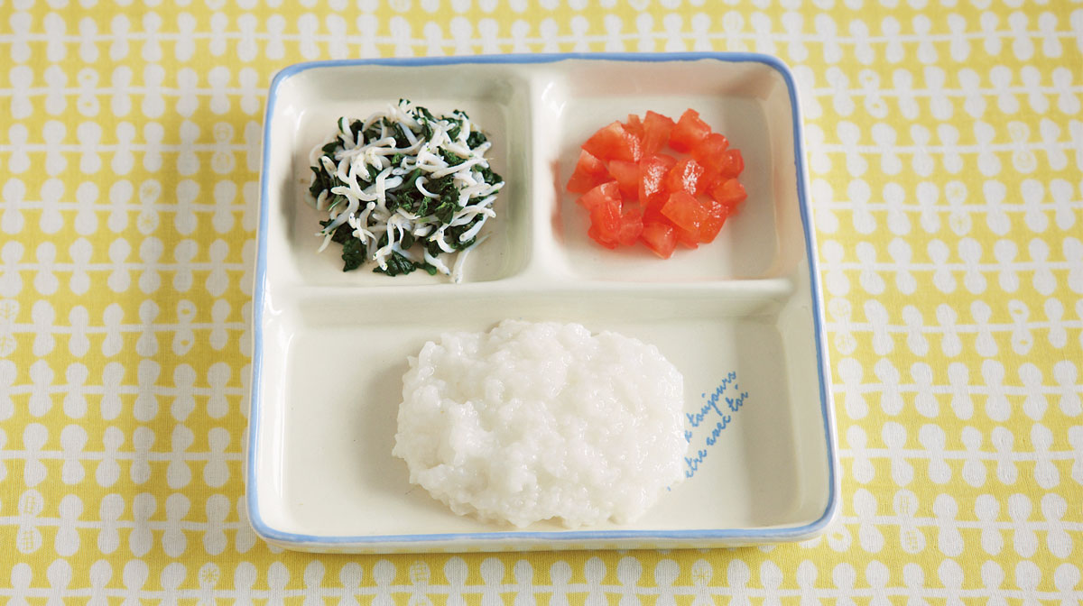 ほうれん草のレンジおひたしプレート