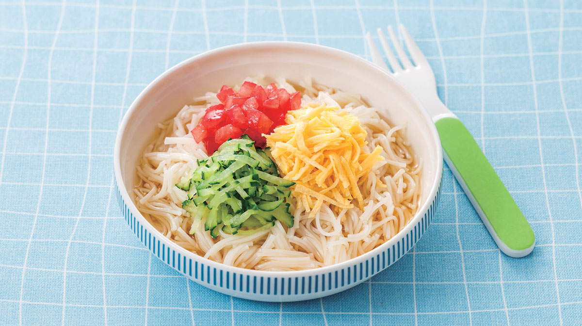 彩り冷やしそうめん