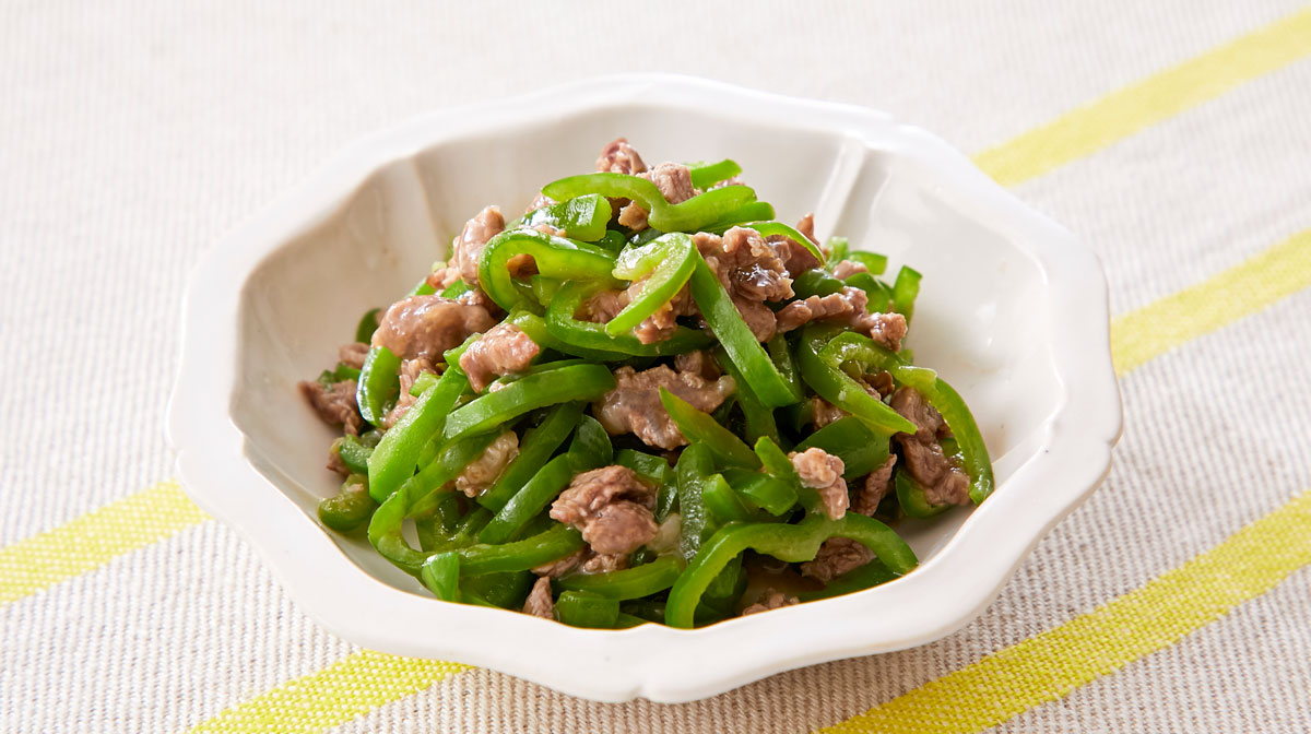 ピーマンと牛肉の炒め物