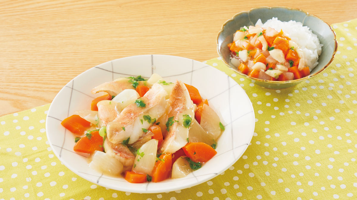 赤魚の野菜あんかけ煮
