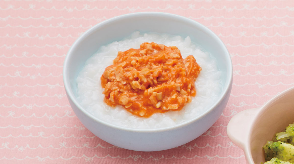 納豆と人参のおかゆ
