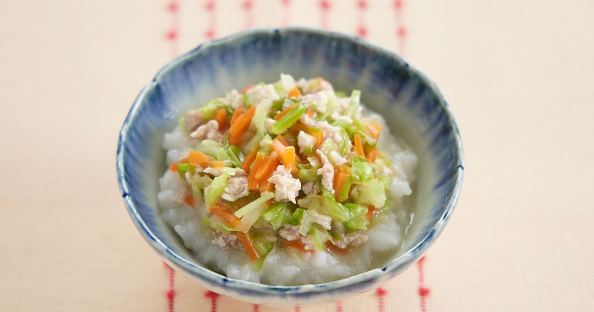 キャベツと人参の豚あんかけ丼 離乳食レシピ 管理栄養士監修 パルシステムの育児情報サイト 子育て123