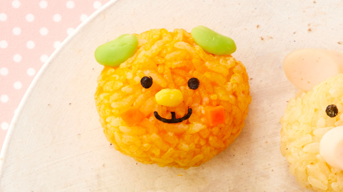カラフルわんわんおにぎり