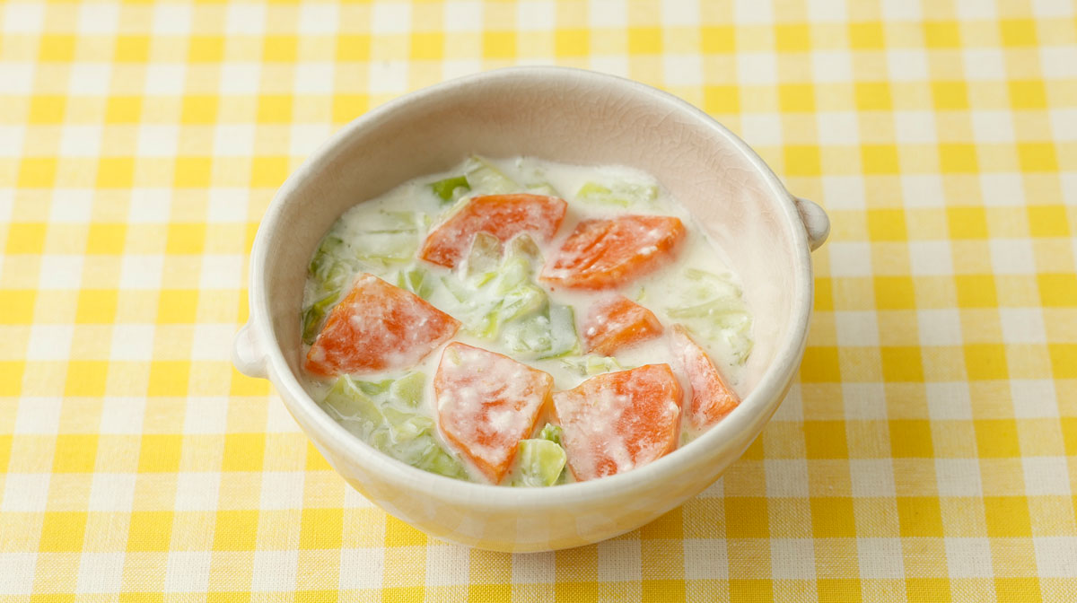 チーズ入り野菜スープ