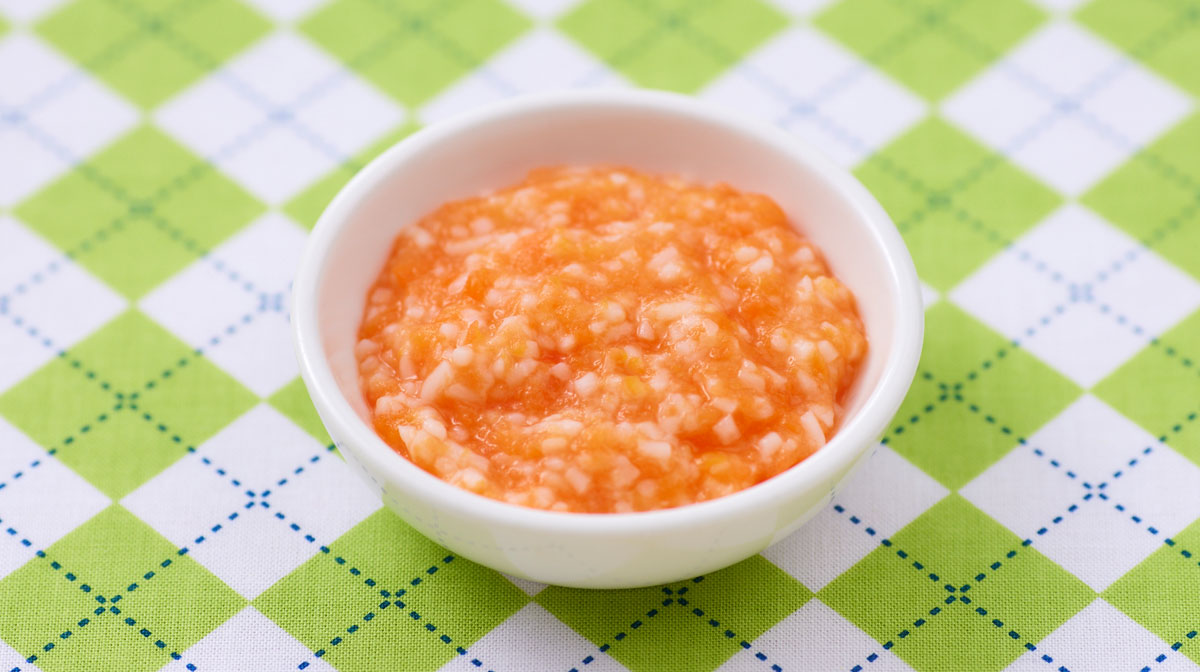 人参とそうめんのとろとろ