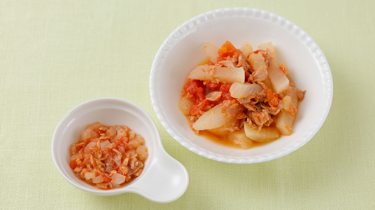 ツナと大根のトマト煮