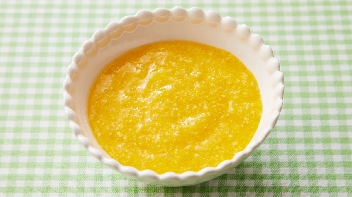 豆腐入りかぼちゃがゆ