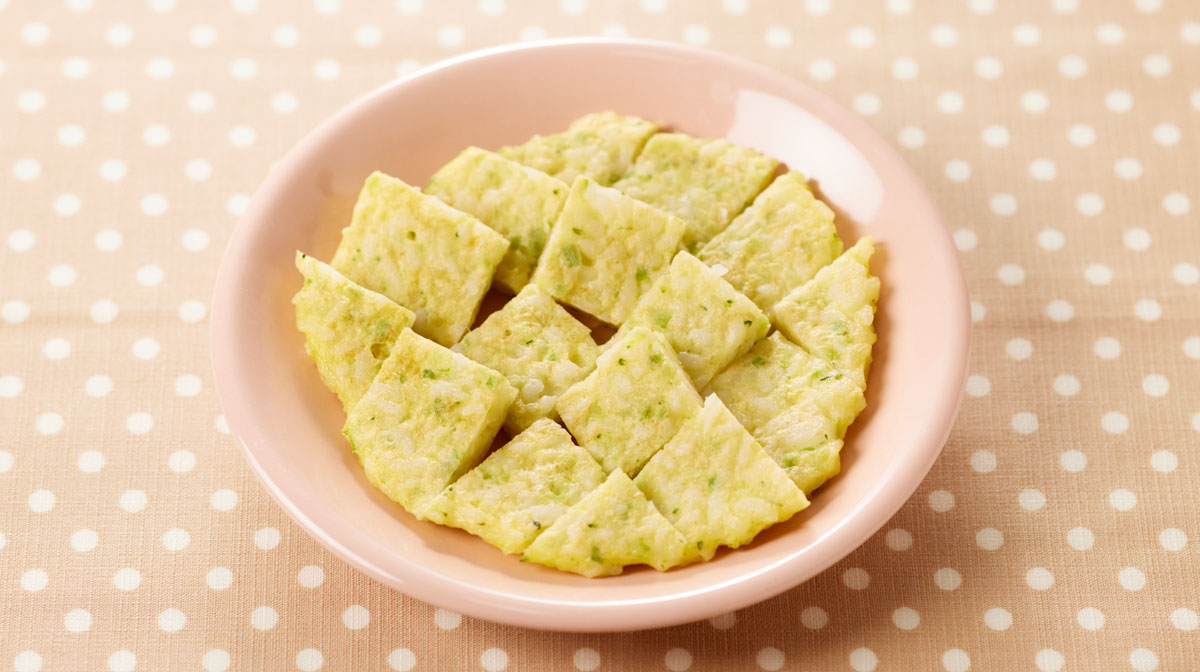 ブロッコリー入り卵焼きごはん