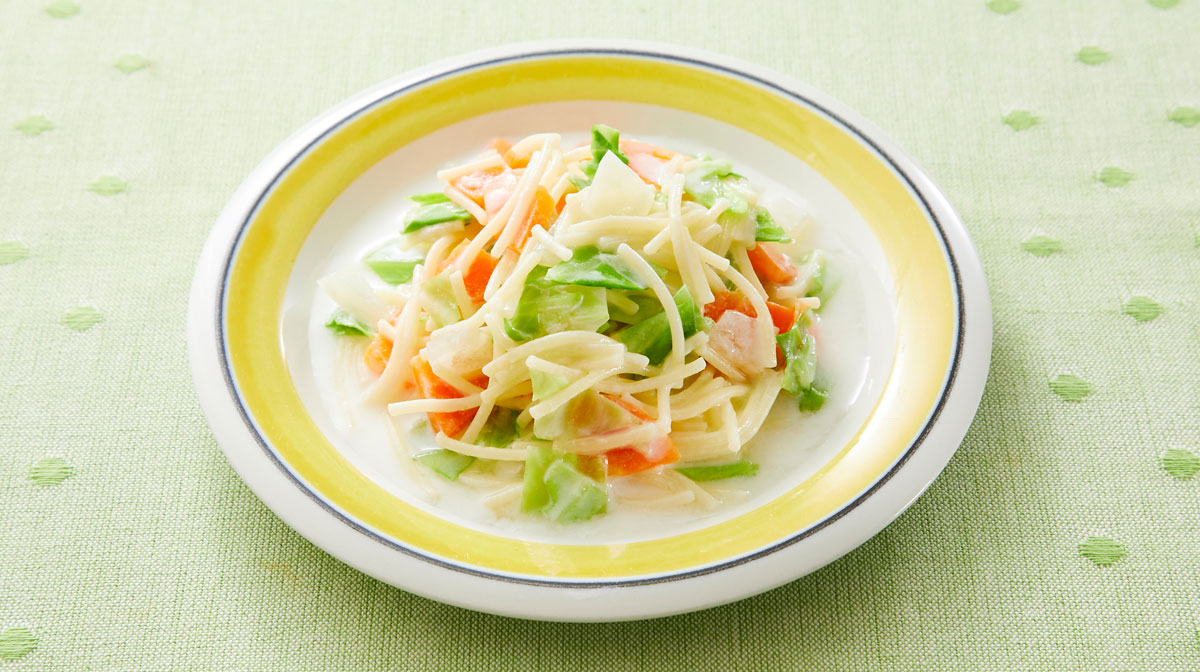 ヨーグルトあえサラダパスタ