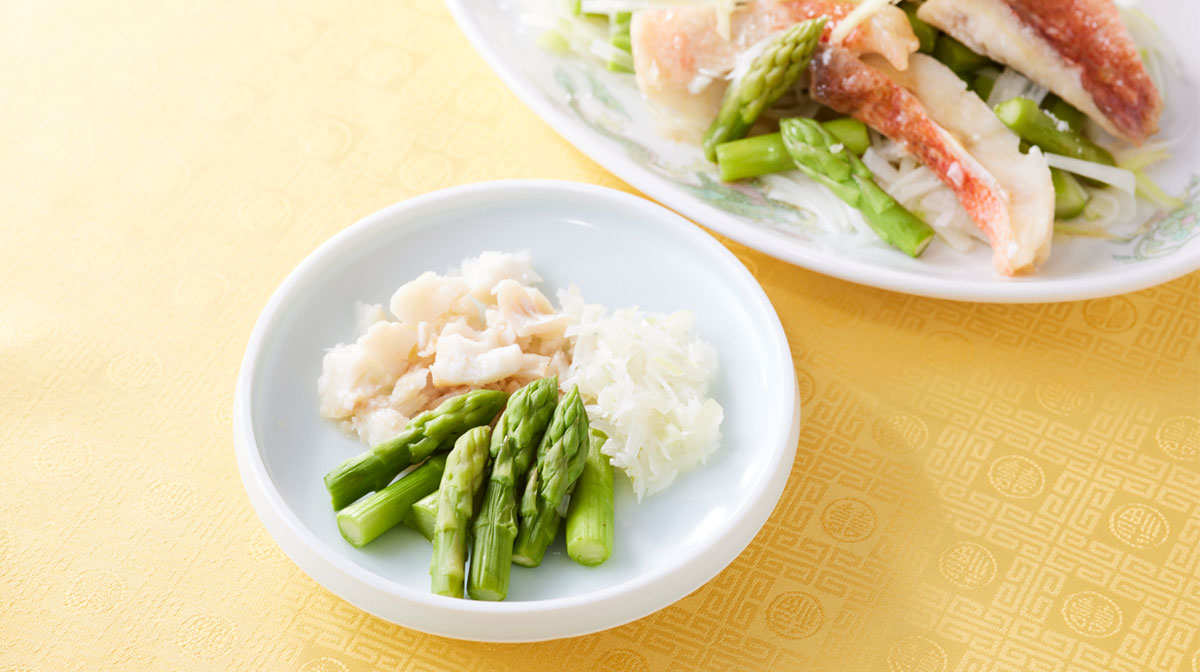 赤魚のレンチンねぎ油がけ
