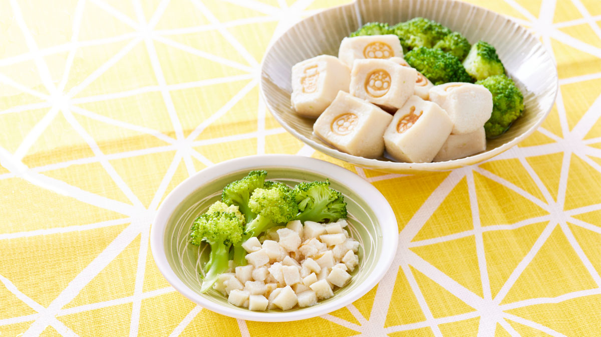 ブロッコリーとプチこうやのレンジ煮