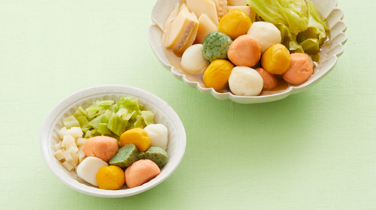 おさかなボールとたけのこのだし煮
