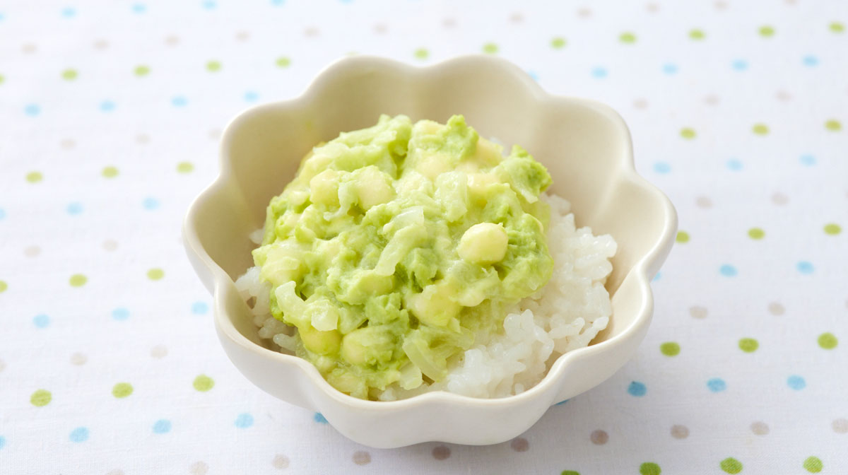 えだまめオニオンチーズがゆ