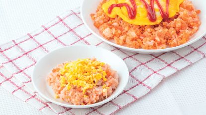 まな板いらずの簡単オムライス