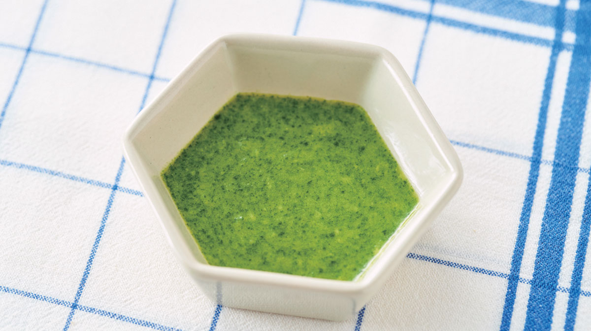 ほうれん草とコーンのポタージュ