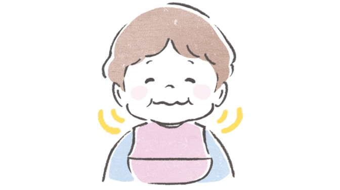 歯ぐきでつぶして食べられる